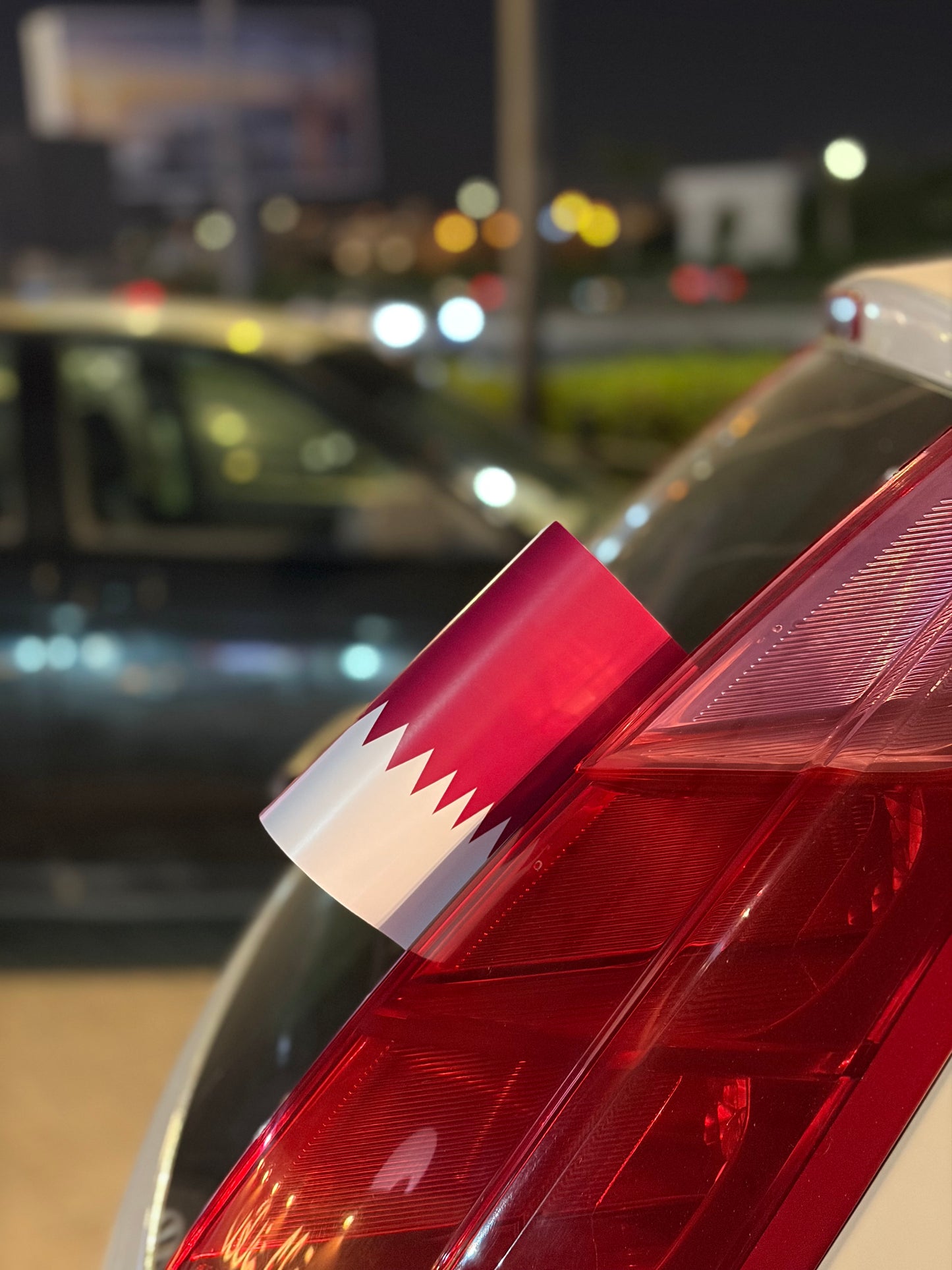Qatar Flag Car Tag