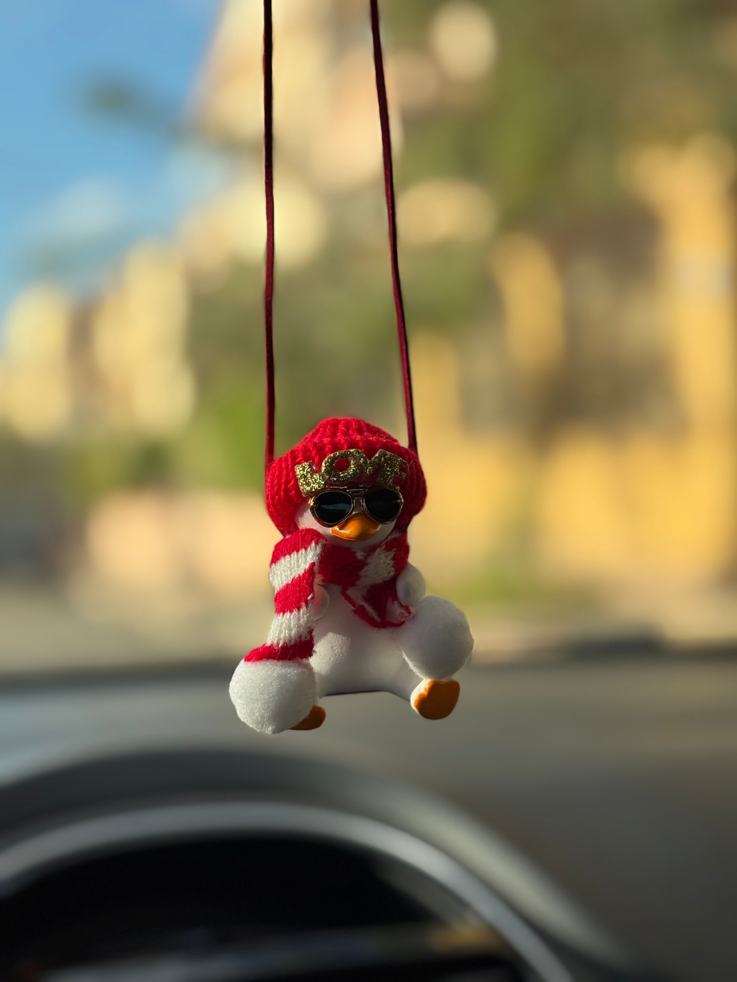 Love Duck Mirror Pendant