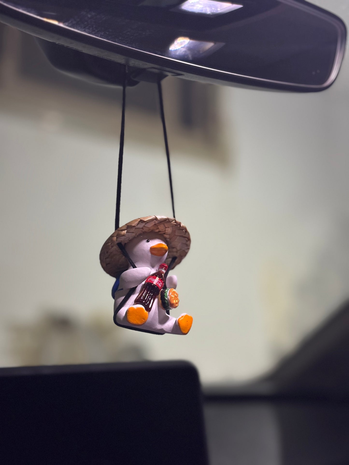 Coca Cola Duck Mirror Pendant