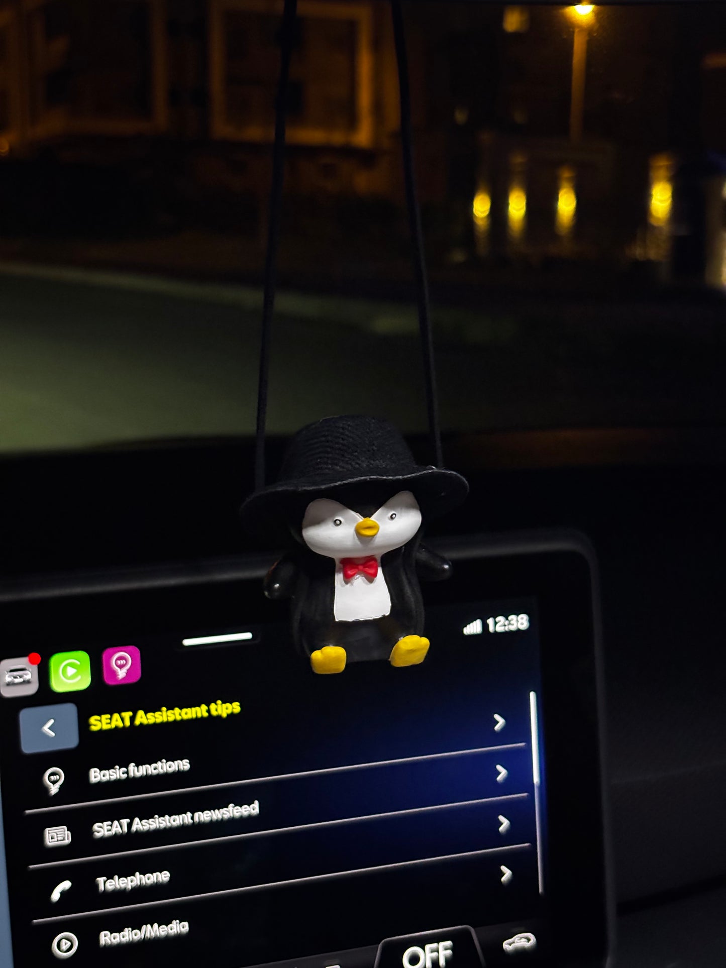 Penguin Mirror Pendant