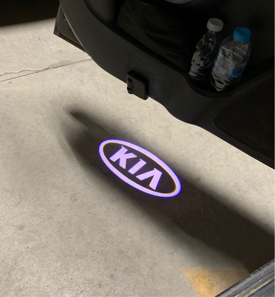 Old Kia logo Welcome Door Lights
