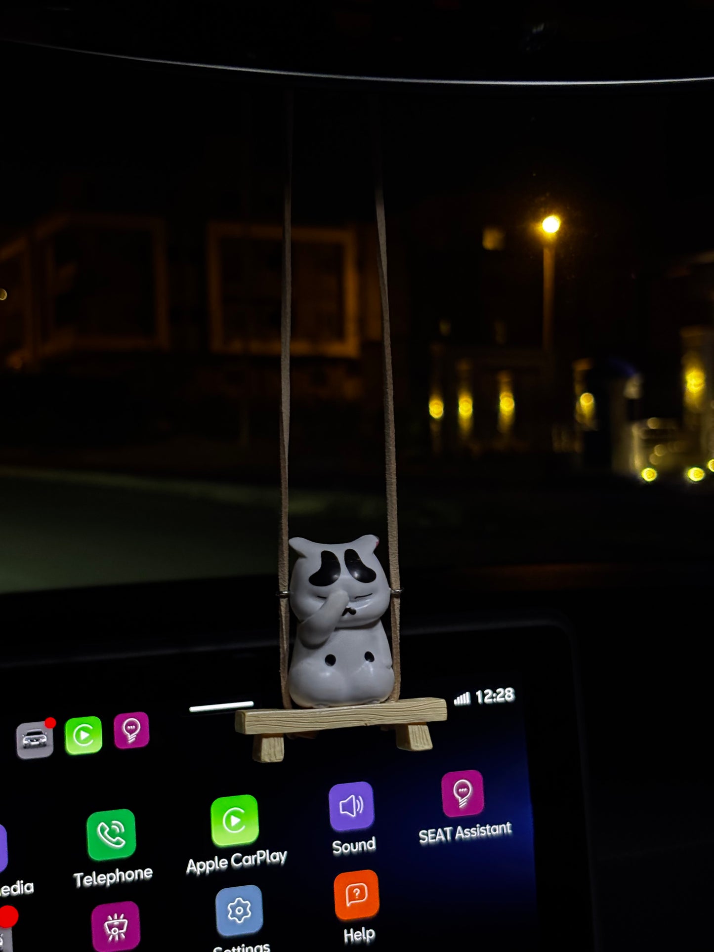 Cat Mirror Pendant