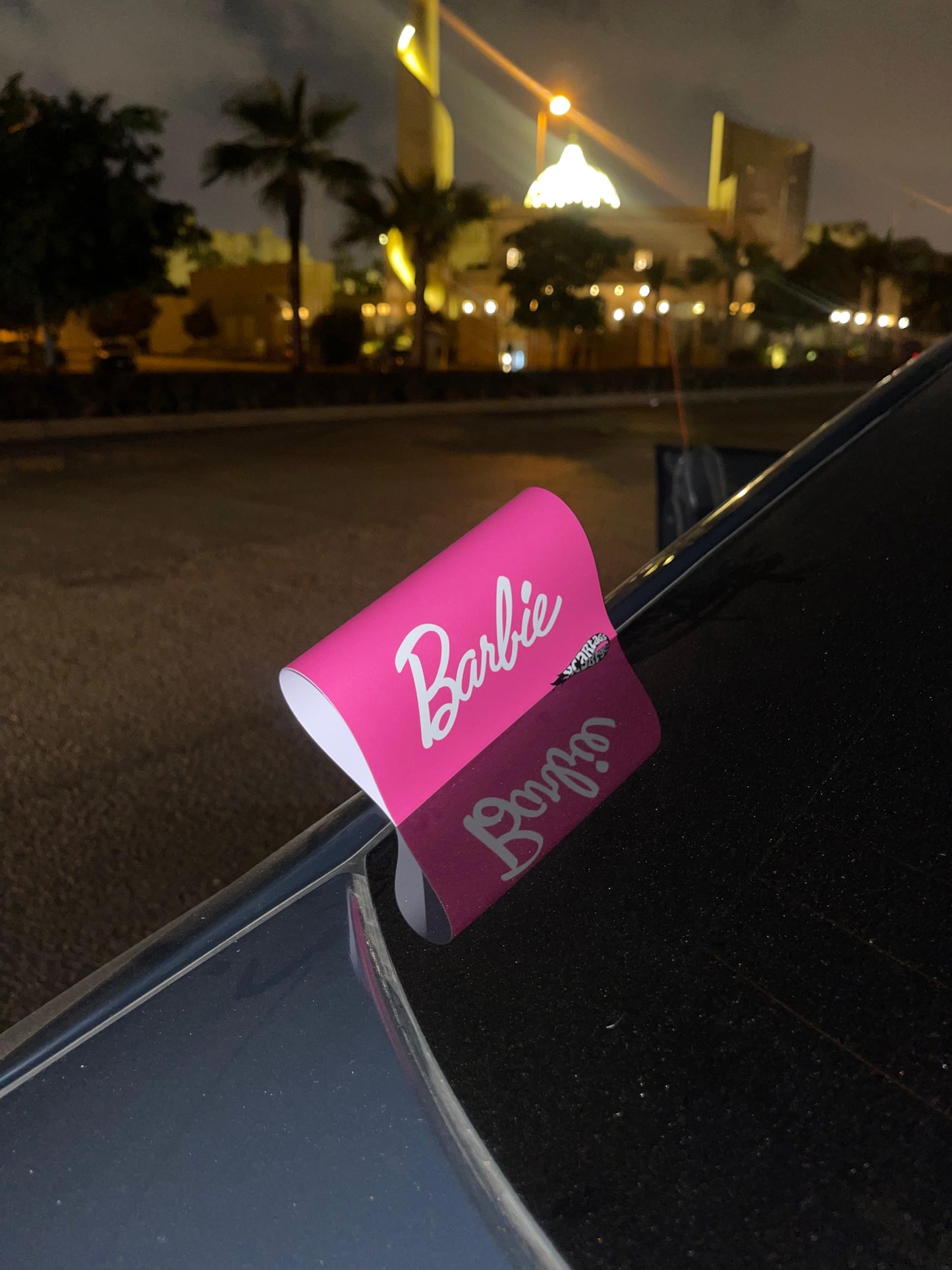 Barbie Car Tag