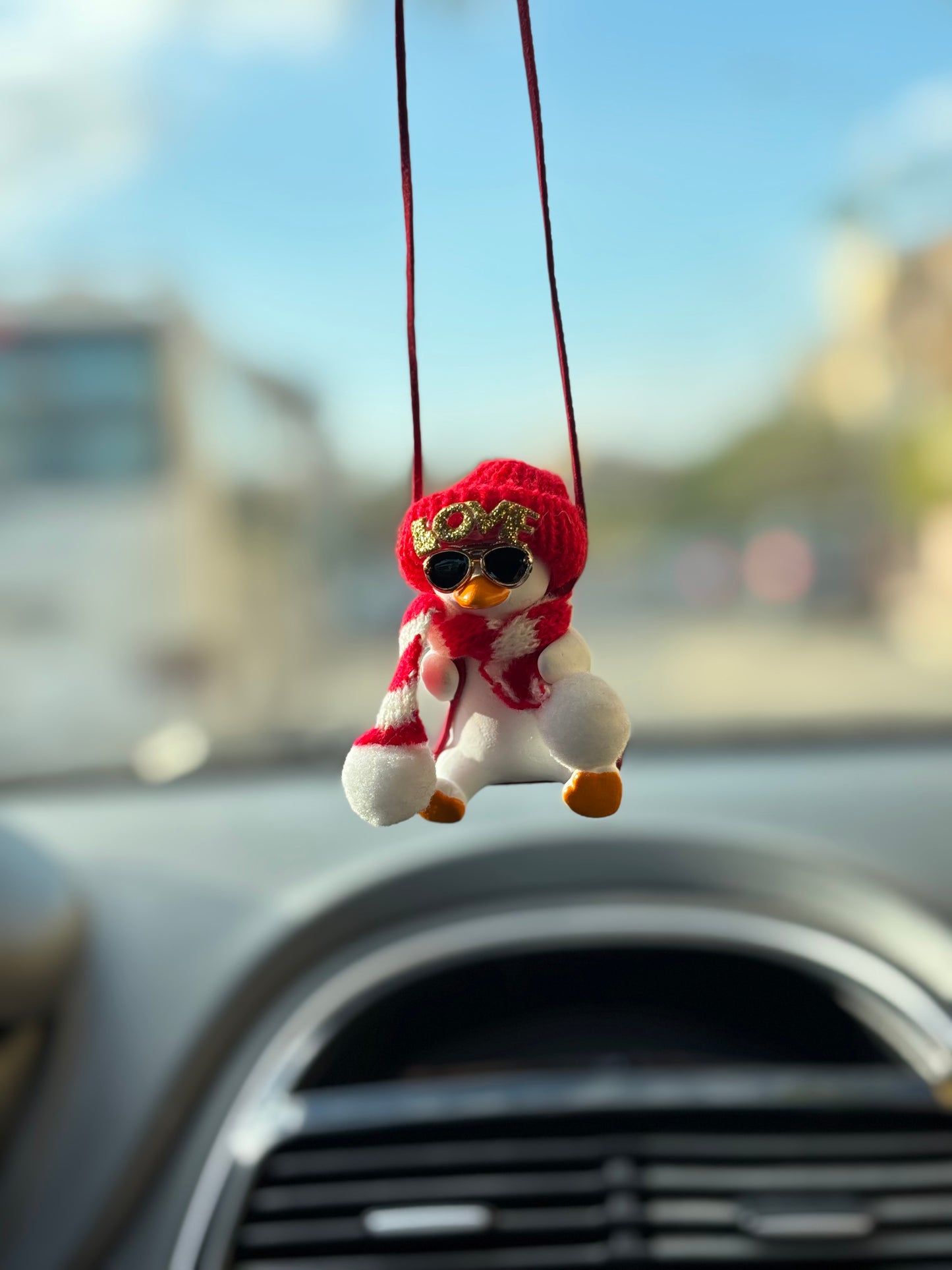 Love Duck Mirror Pendant