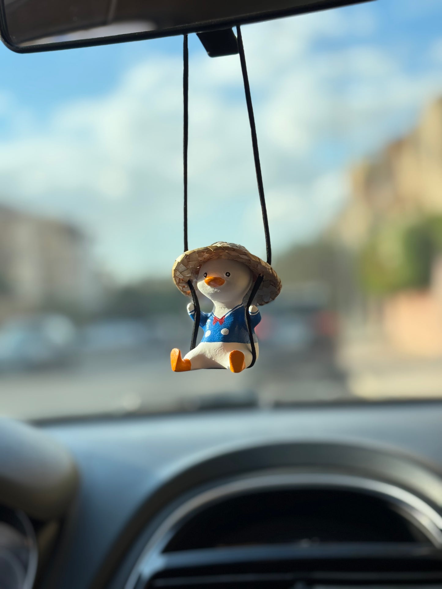 Blue Duck Mirror Pendant