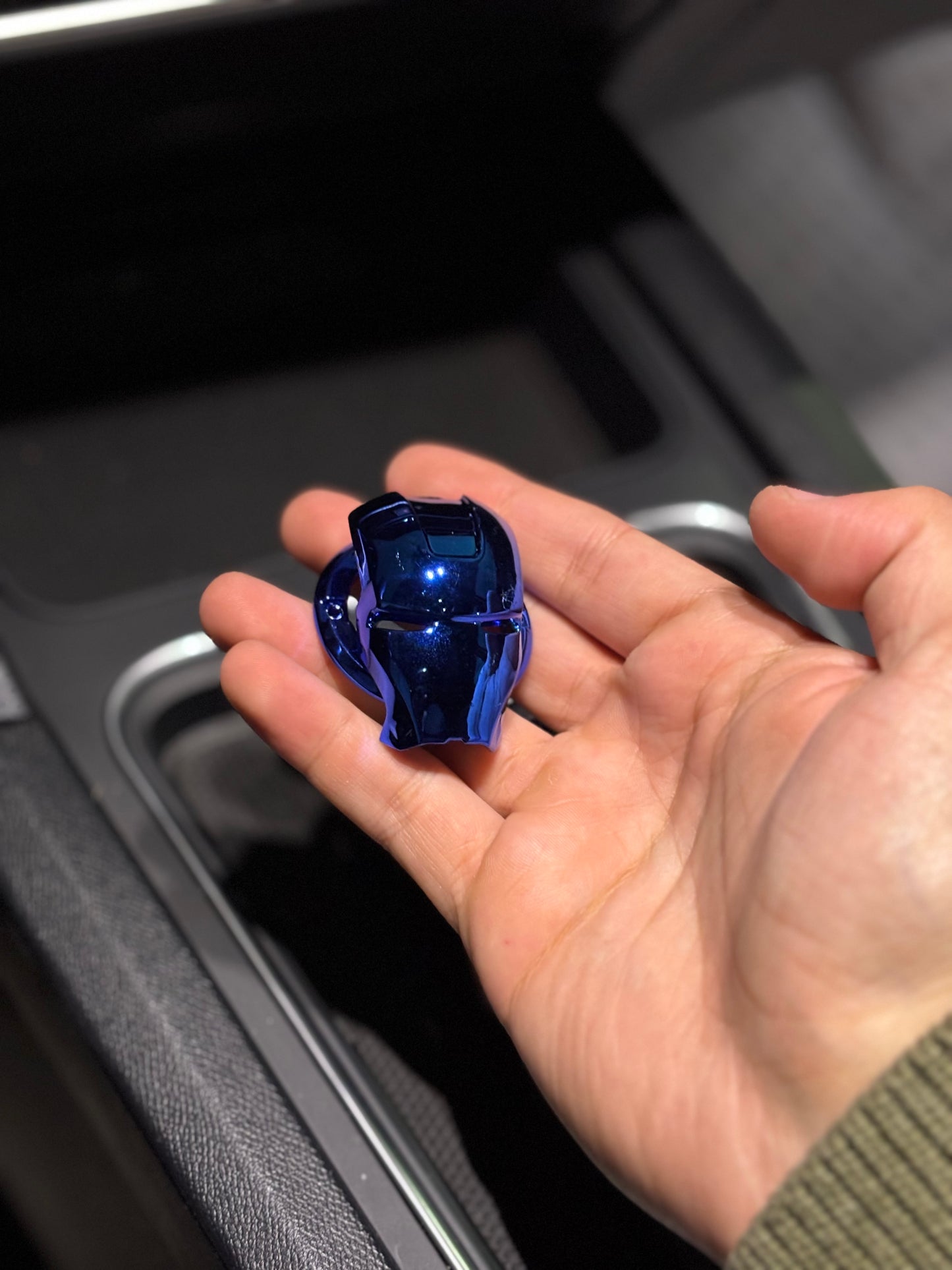 Blue Ironman Start Stop Button Cover