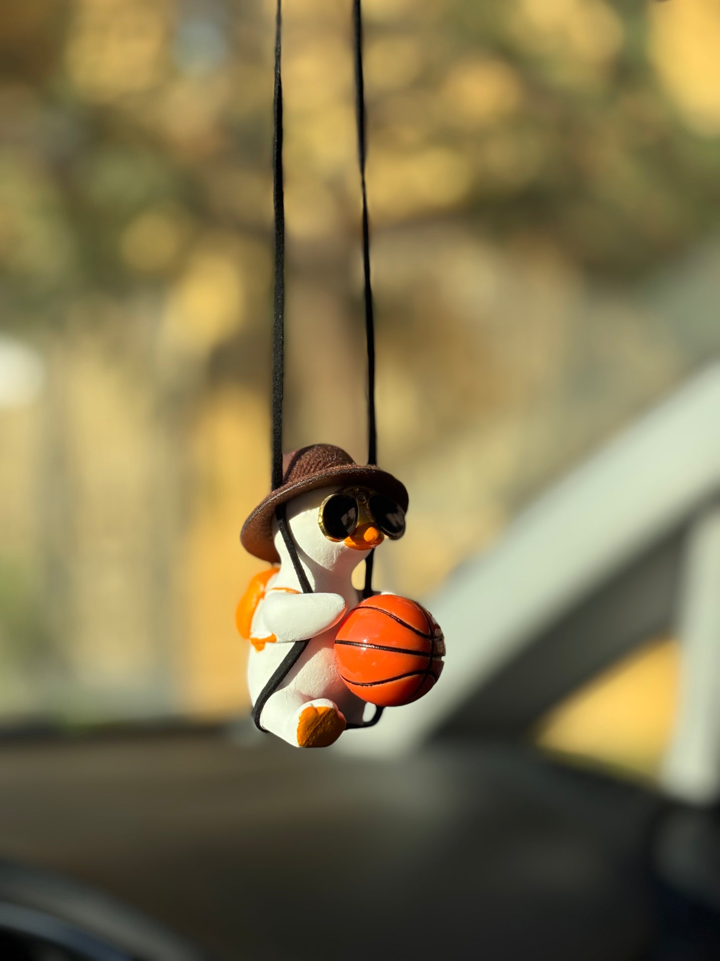 Basketball Duck Mirror Pendant