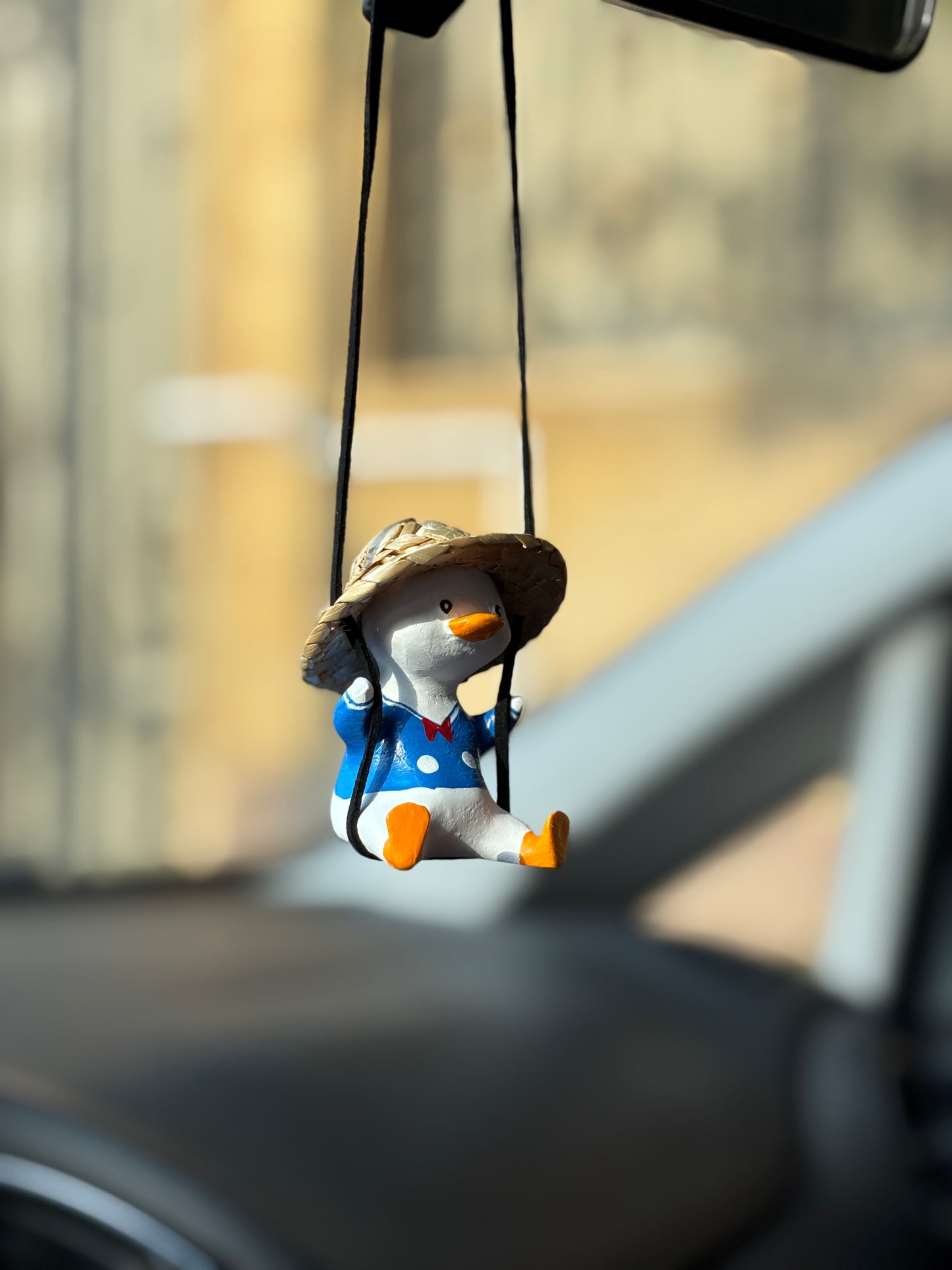 Blue Duck Mirror Pendant