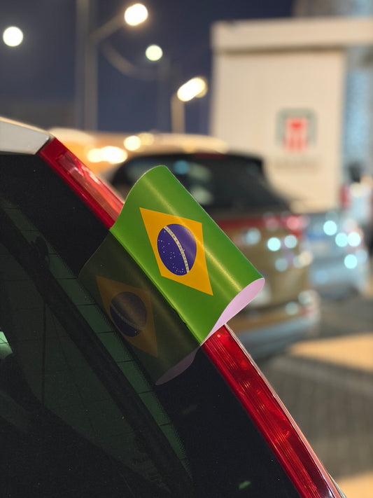 Brazil Flag Car Tag