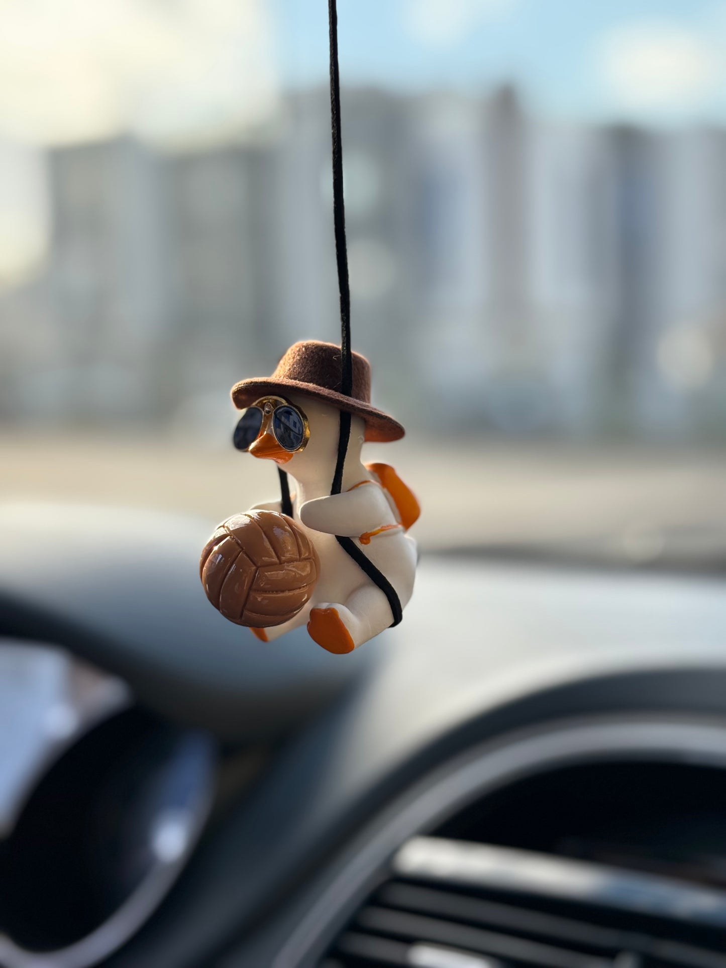 Volleyball Duck Mirror Pendant