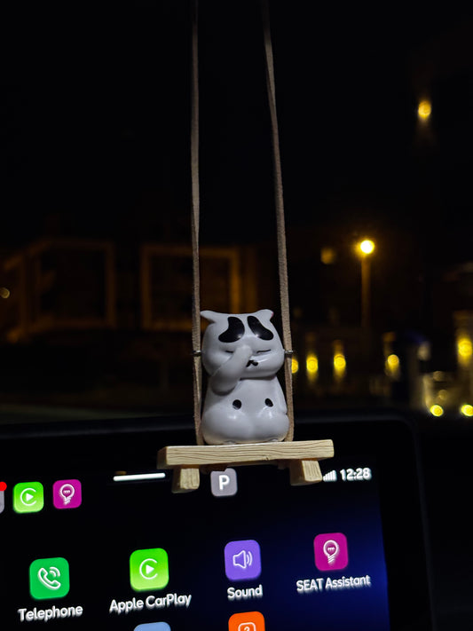 Cat Mirror Pendant