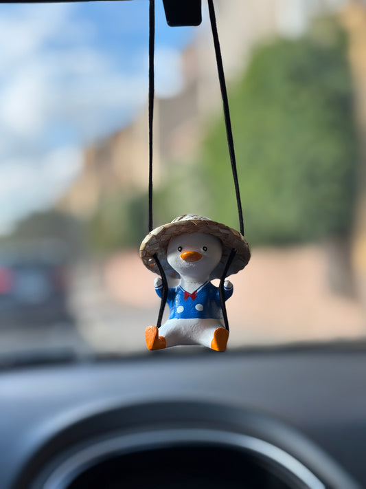 Blue Duck Mirror Pendant