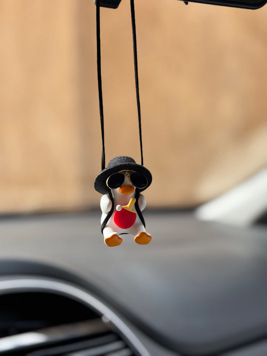 Ping pong Duck Mirror Pendant