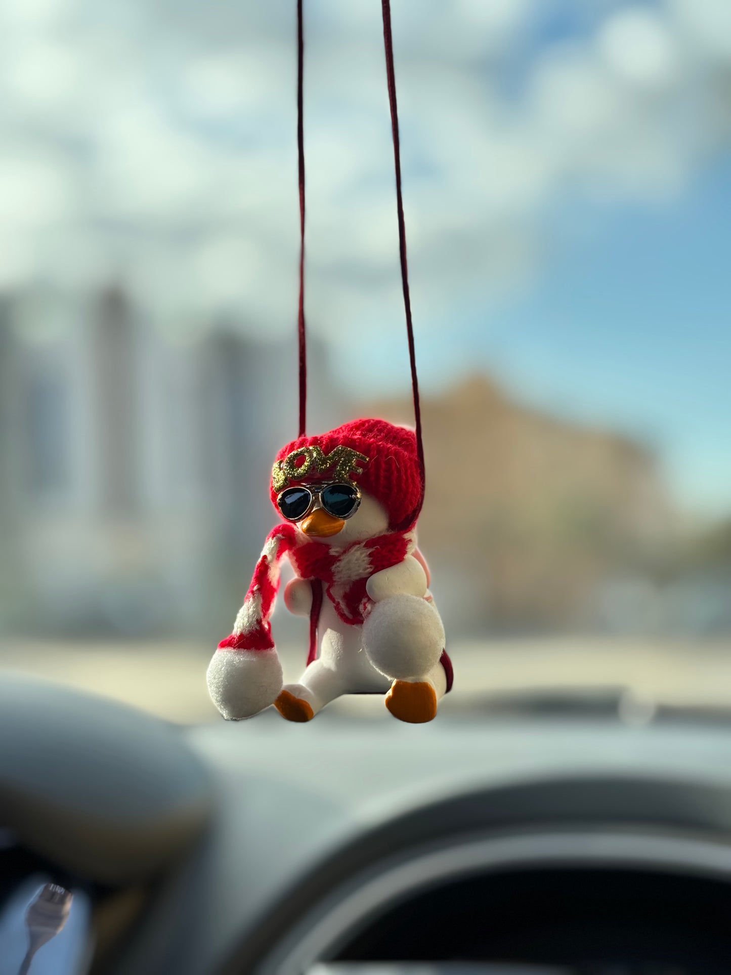 Love Duck Mirror Pendant