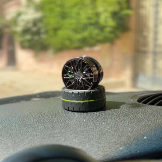 Black & Green Wheel Air Freshener