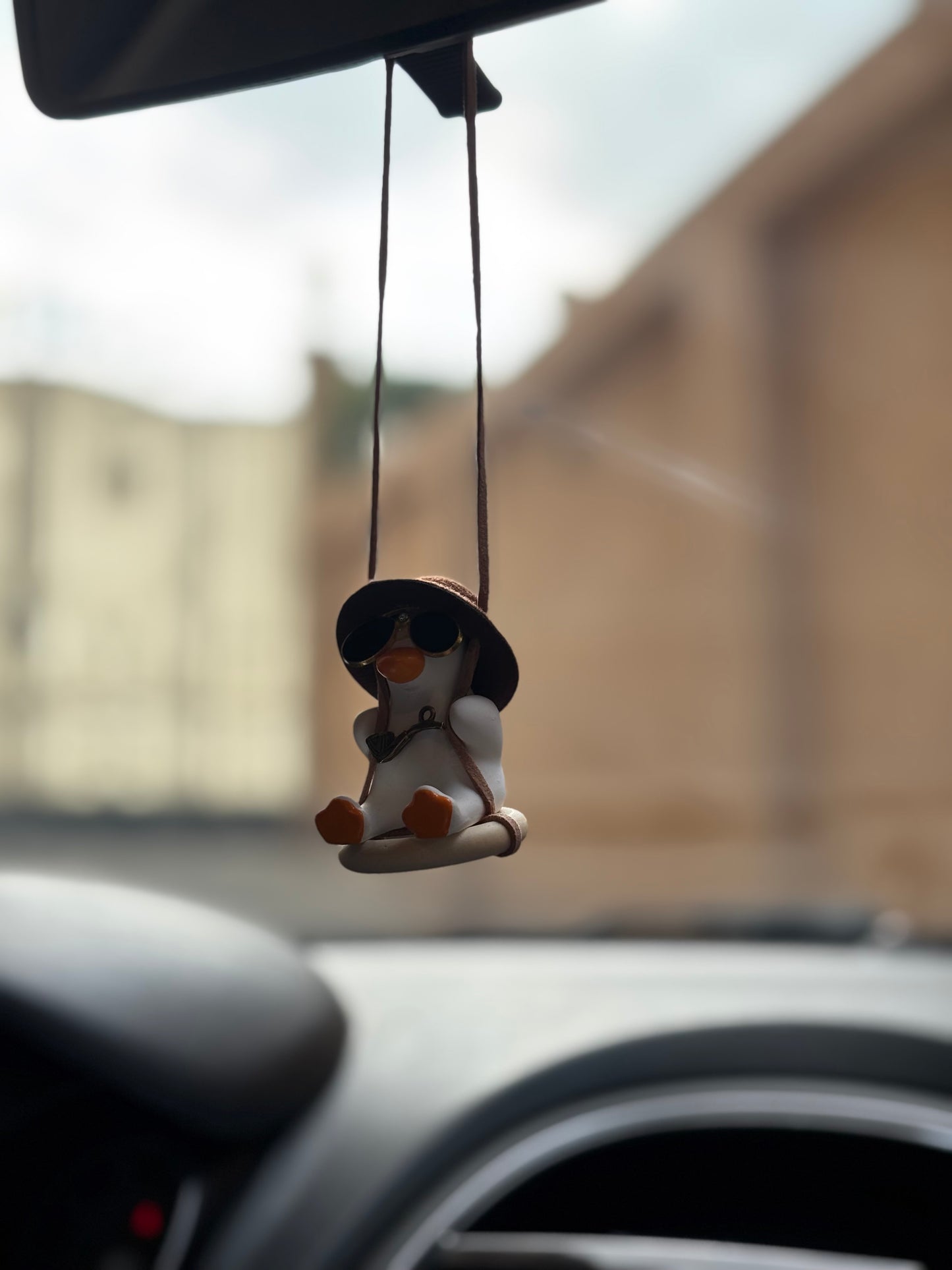 Pipe Duck Mirror Pendant