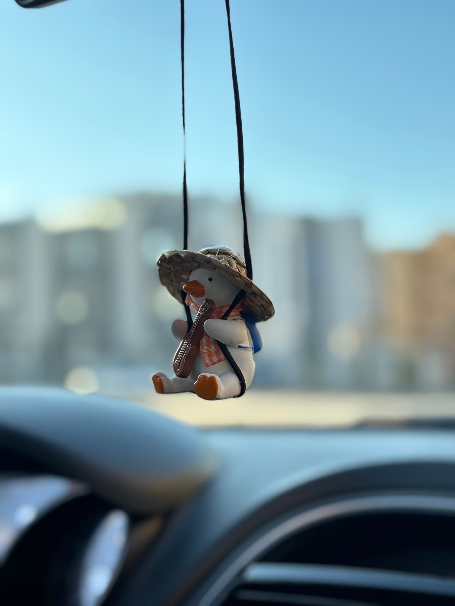 Guitar Duck Mirror Pendant