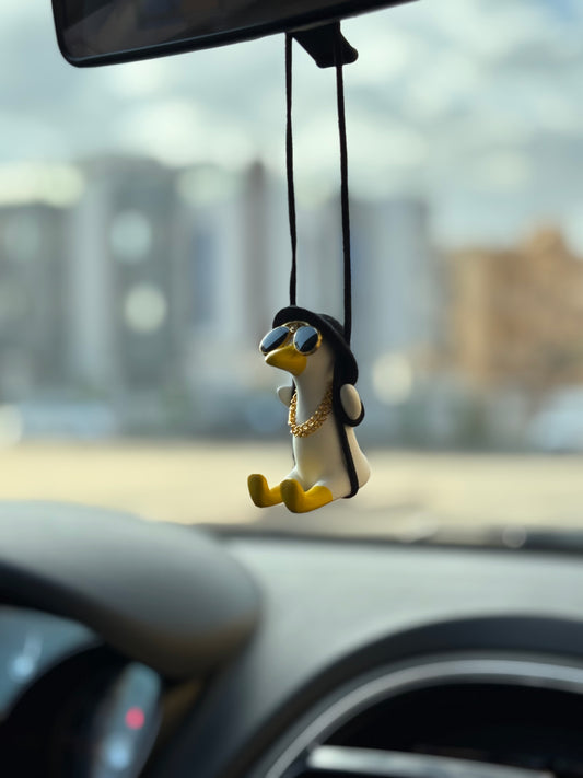 Yellow Duck Mirror Pendant