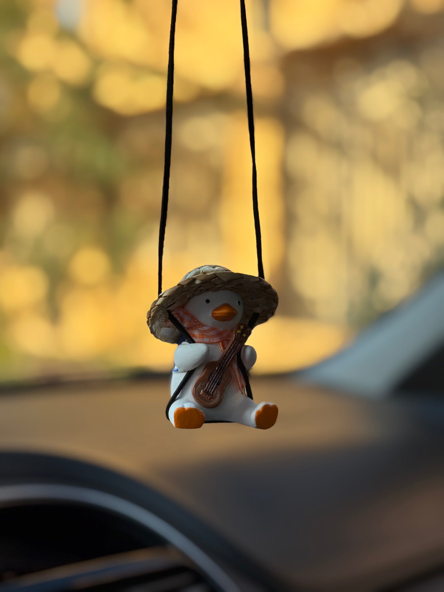 Guitar Duck Mirror Pendant