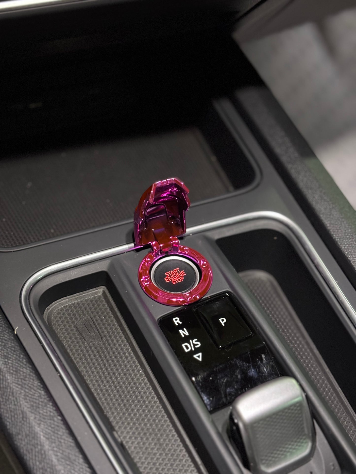 Pink Ironman Start Stop Button Cover