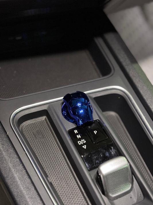 Blue Ironman Start Stop Button Cover