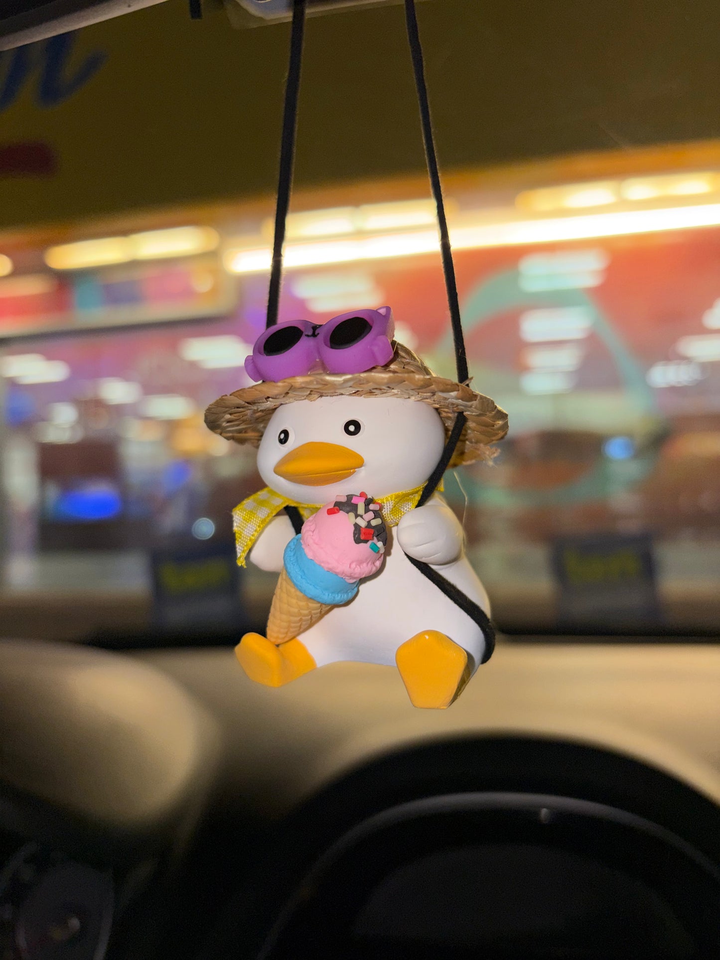 Cone Duck Mirror Pendant