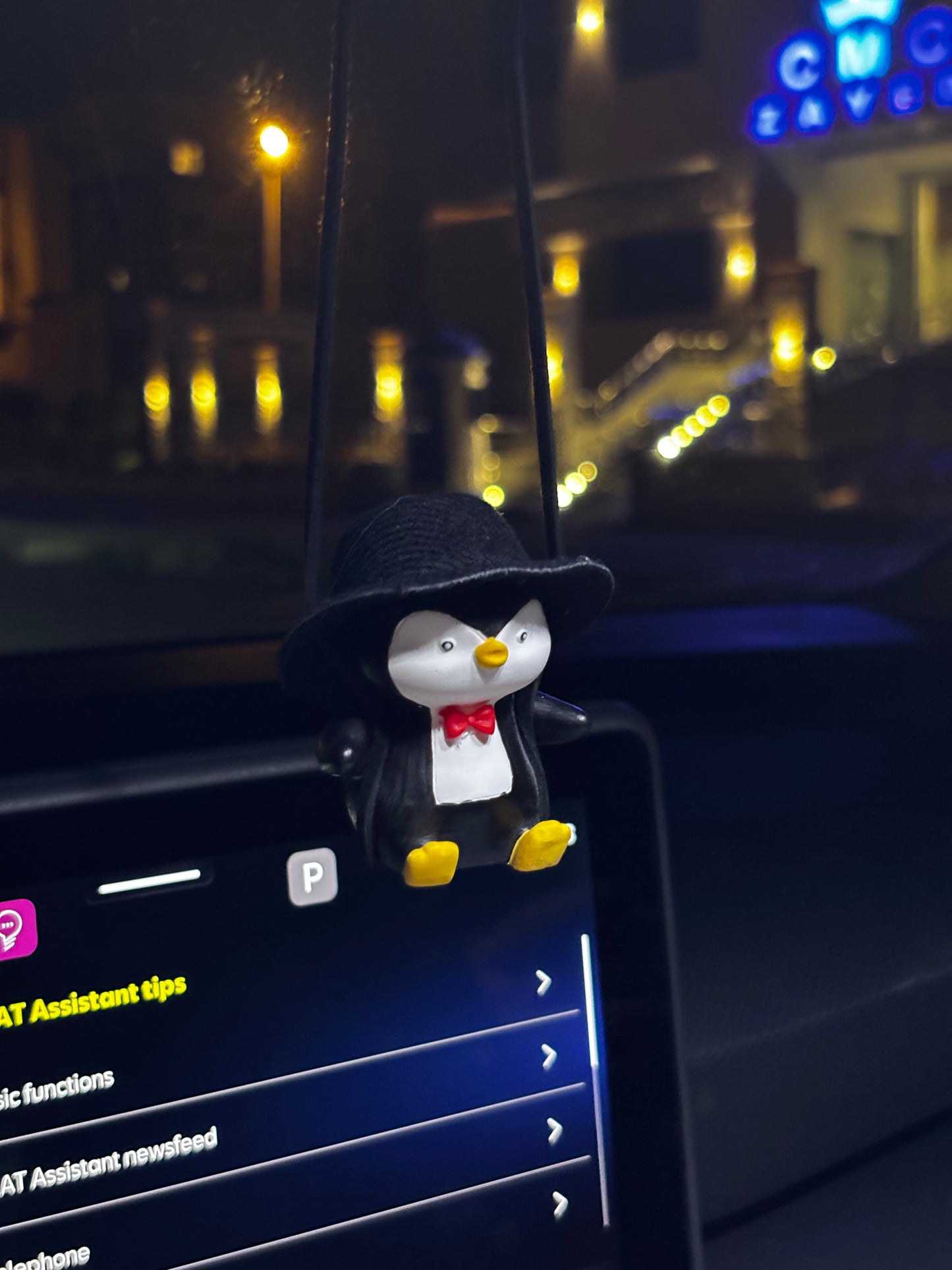 Penguin Mirror Pendant