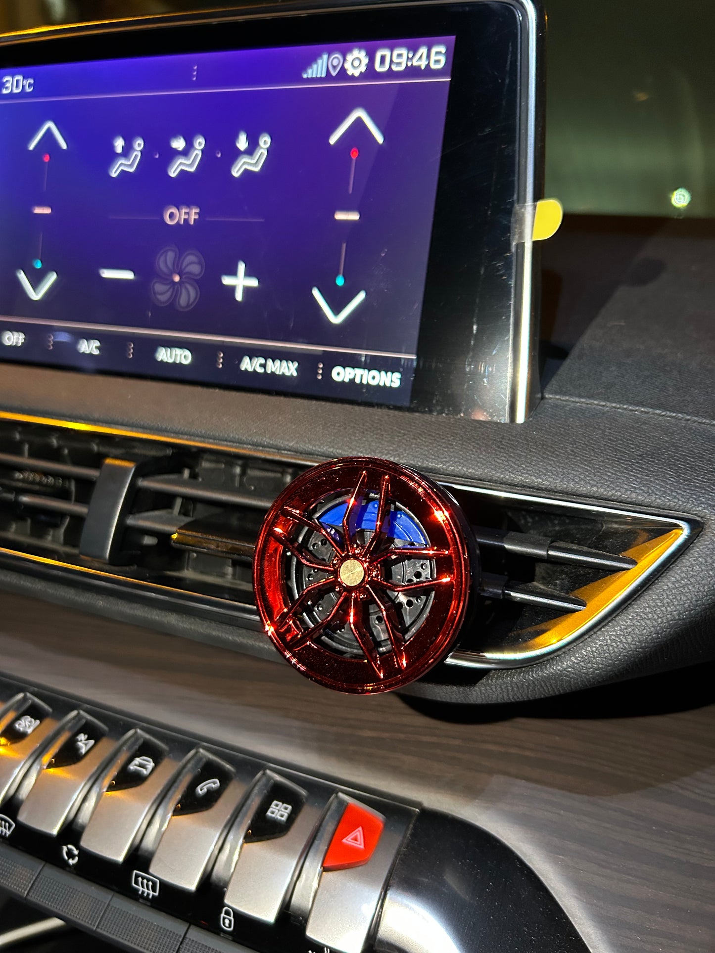 Red Wheel AC Air Freshener