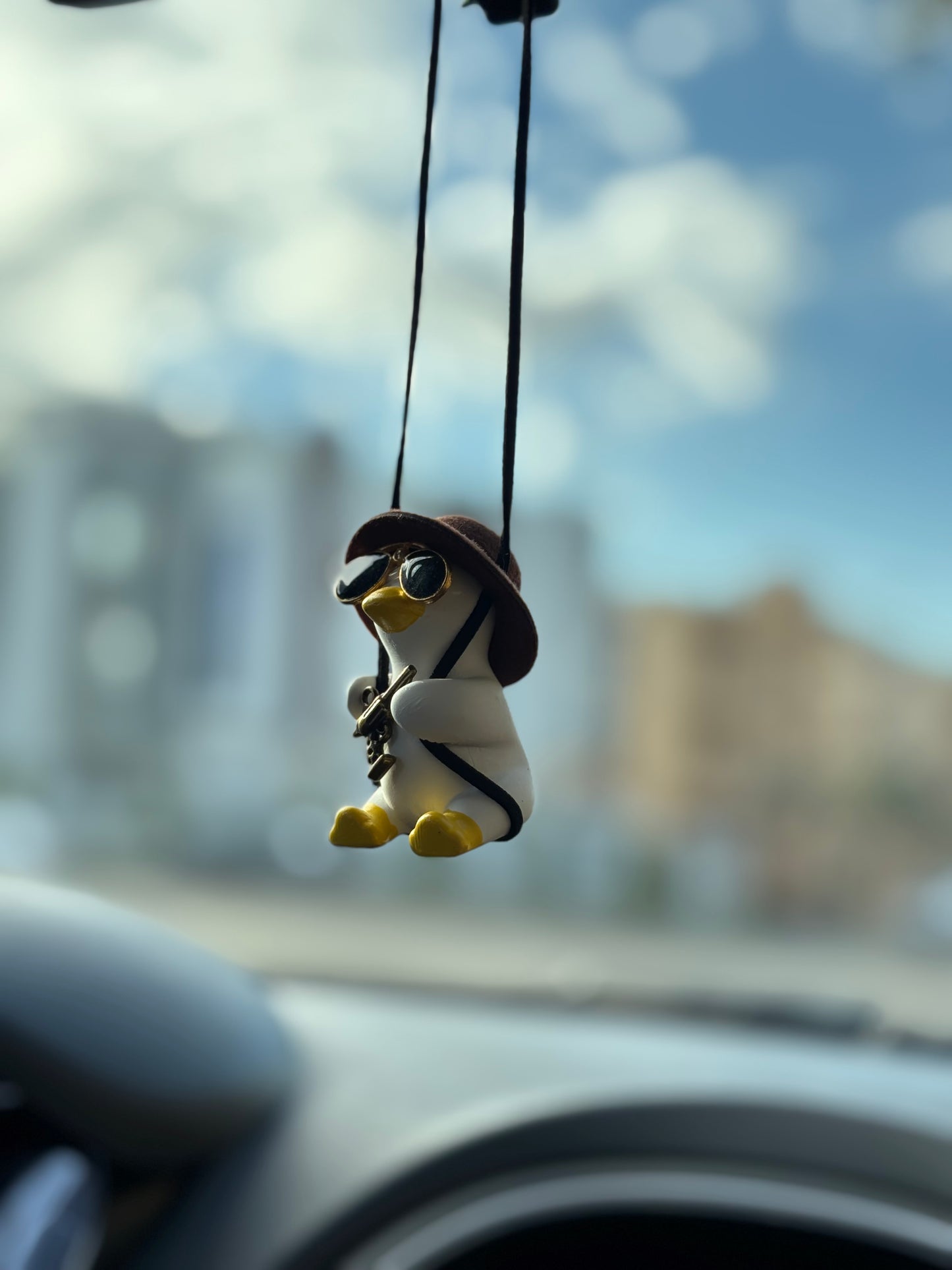 Pistol Duck Mirror Pendant